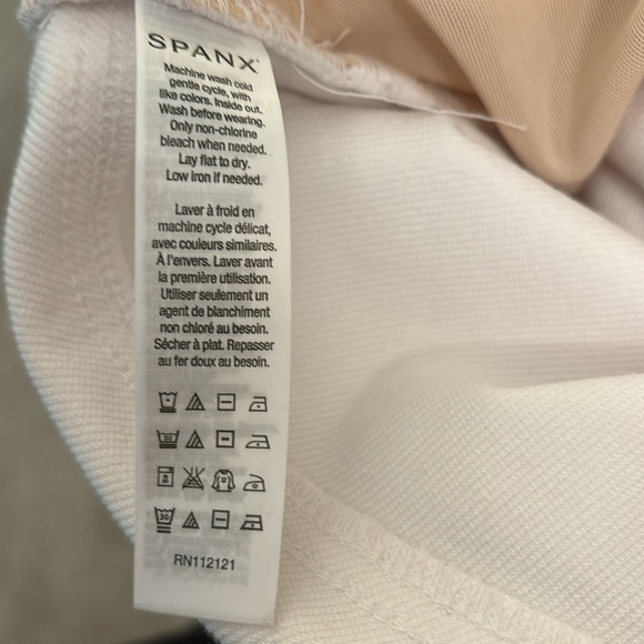 Spanx Cropped Deni Leggings Soft Denim White - Picture 13 of 14